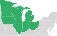 Map of REL Midwest region