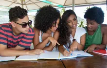 Group of international students