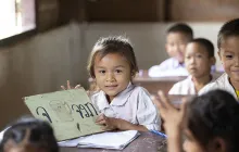 Lao girl in classroom