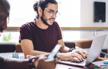 Man at laptop