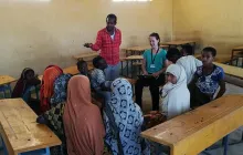Focus group discussion at the Berhale Refugee camp