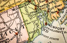 Map showing Rhode Island