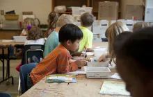 Young child in classroom