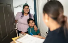 Social worker visit