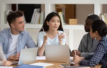 Multinational students in group learning