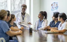 medical team having a meeting