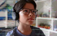 Boy in front of computer